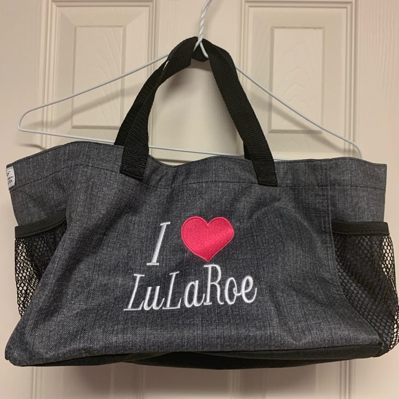 Thirty One signature collection miniature tote bag I Love LuLaRoe like new EUC - Picture 4 of 16